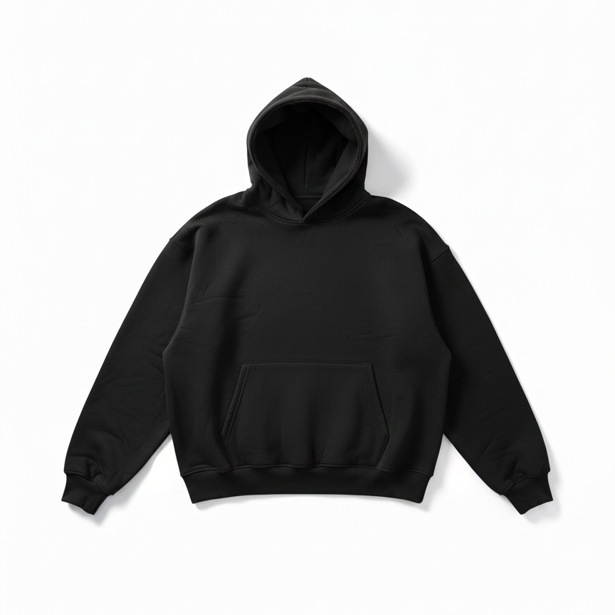 Black box fit hoodie