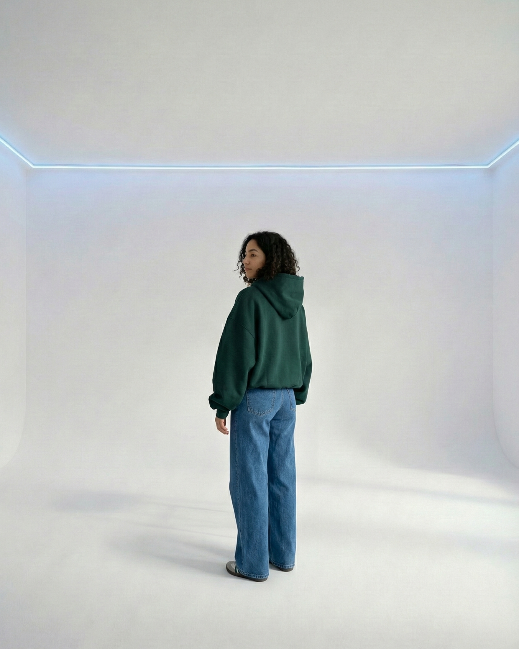 Emerald box fit hoodie