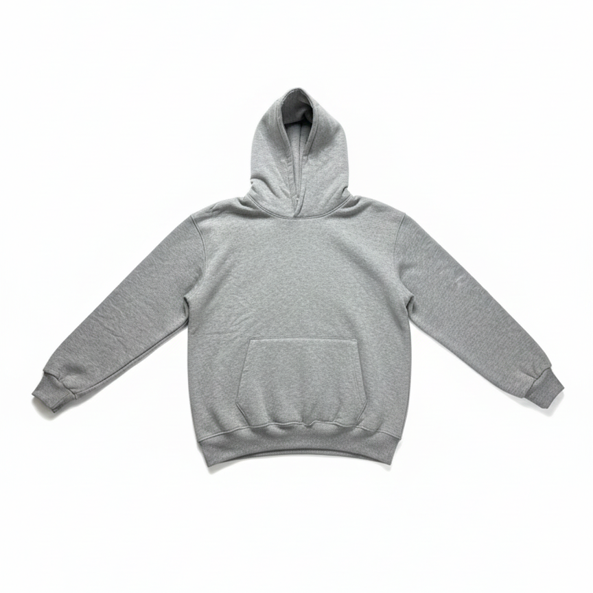 Grey Marl OS basic hoodie