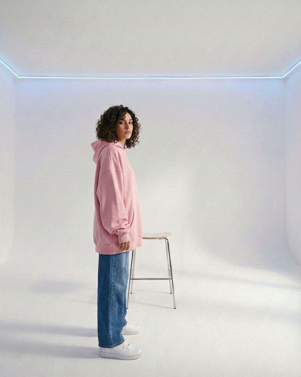 Pink OS basic hoodie