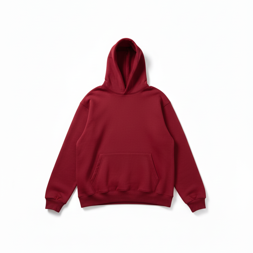 Wine red OS basic hoodie