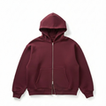 Burgundy cropped zippers