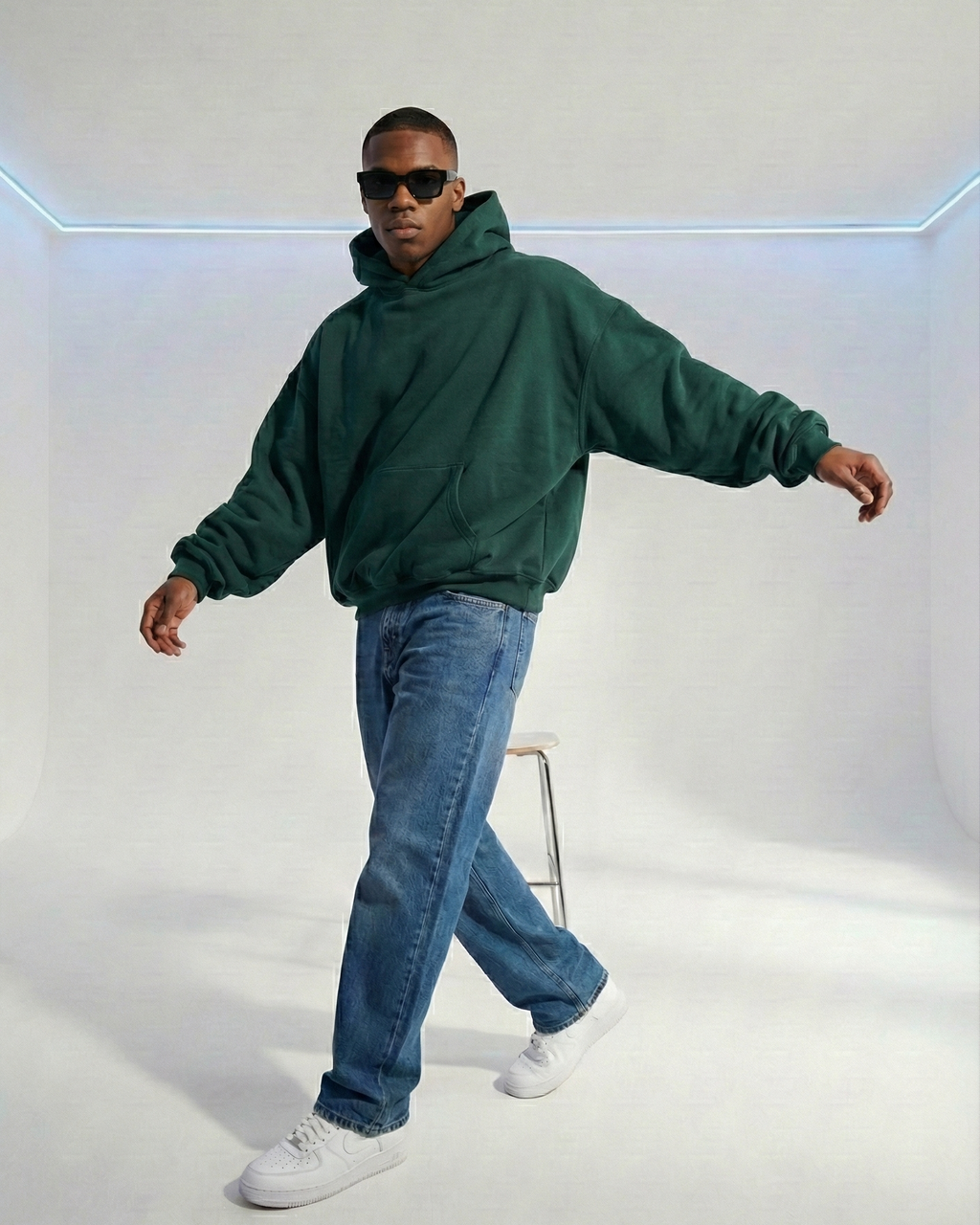 Emerald Green OS basic hoodie