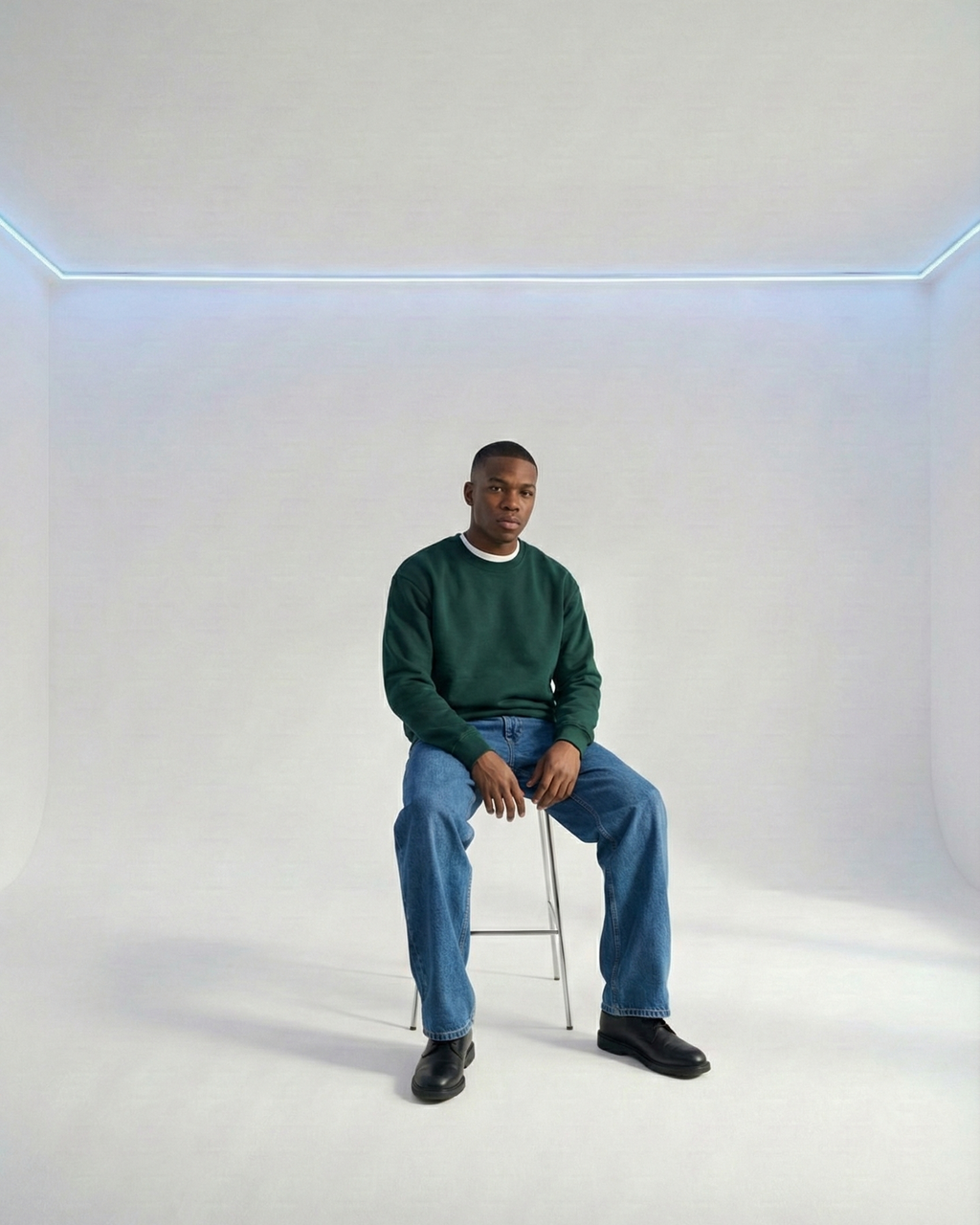 Emerald green Crewneck