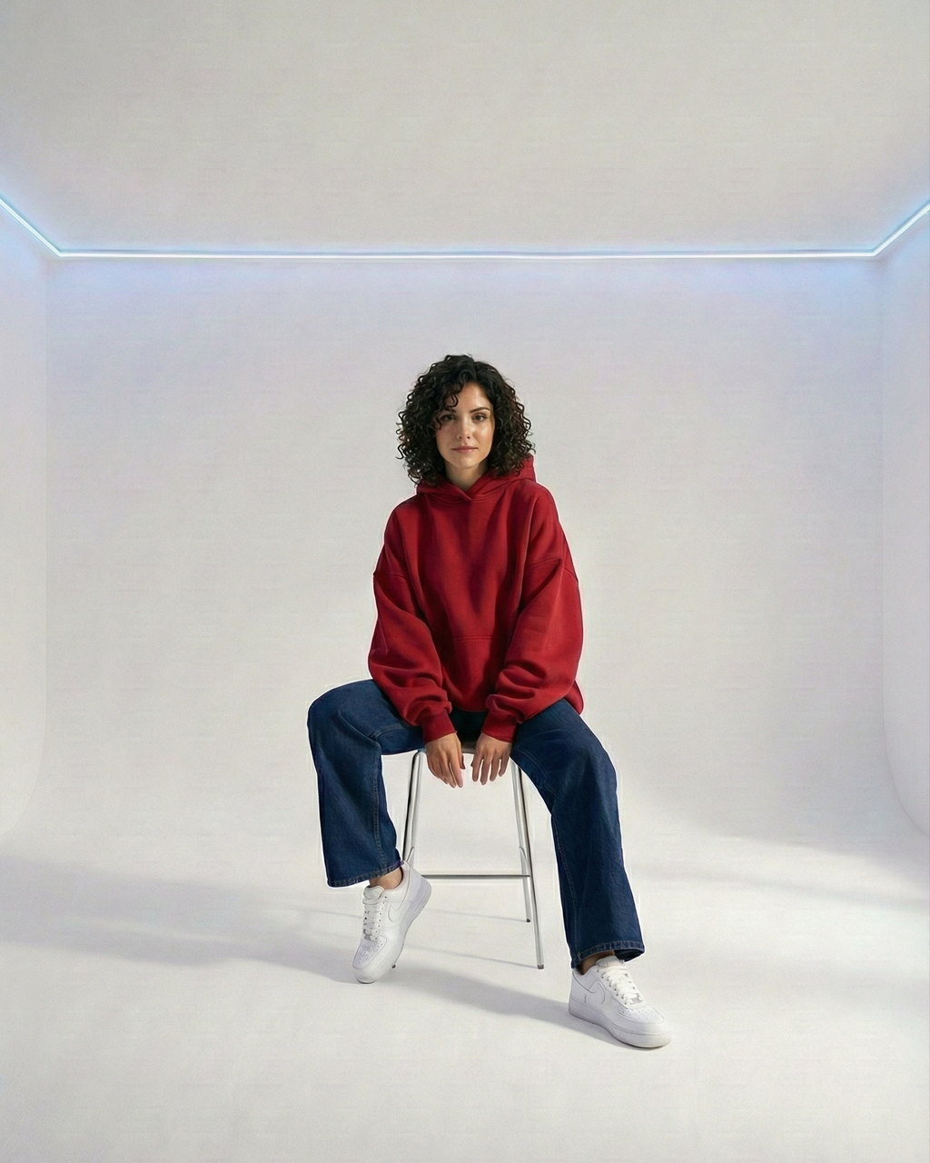 Wine red OS basic hoodie