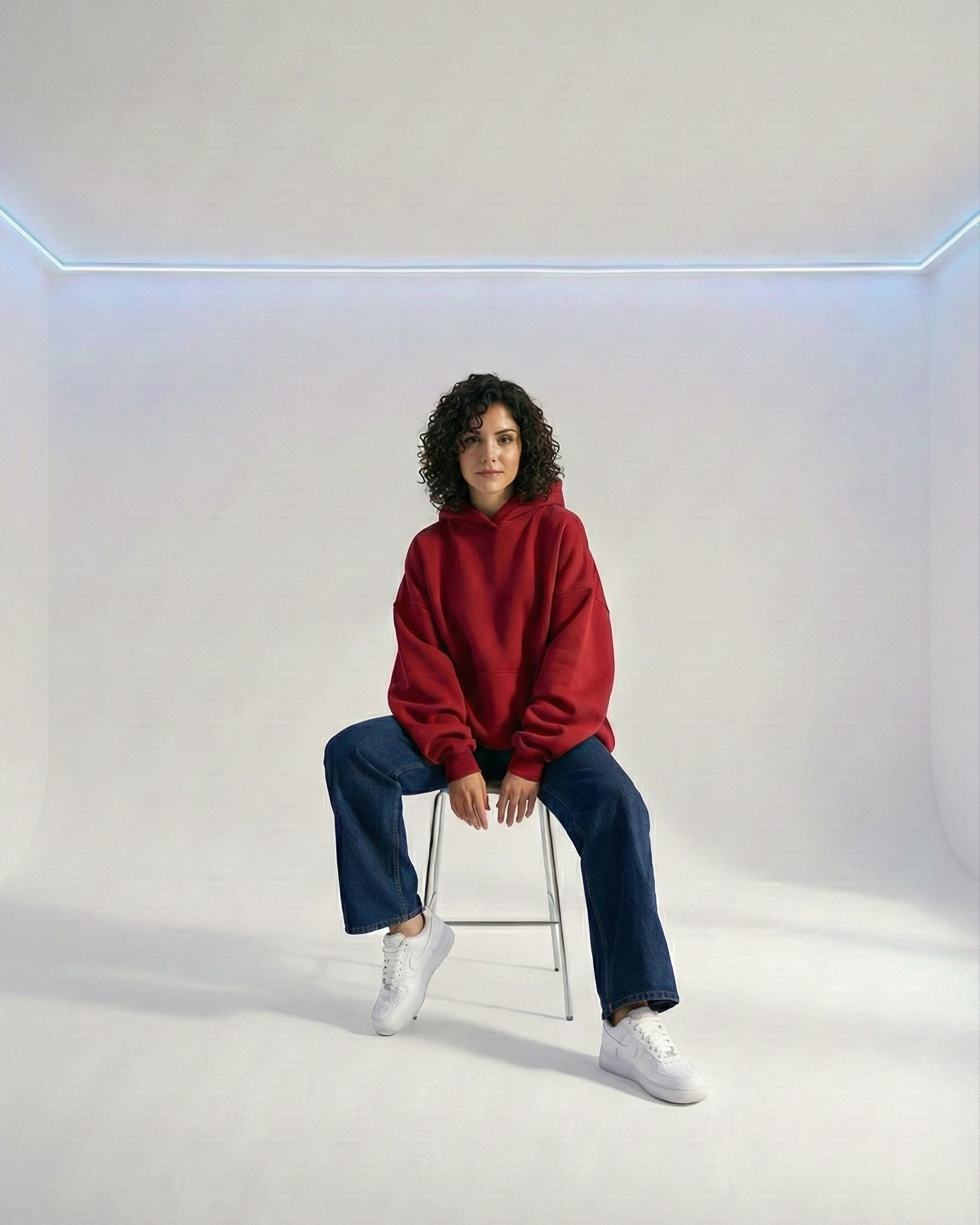 Wine red OS basic hoodie