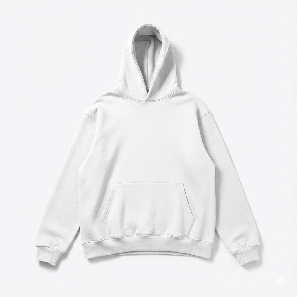 White OS basic hoodie